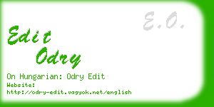 edit odry business card